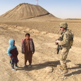 An officer and the kids, Zabul Province